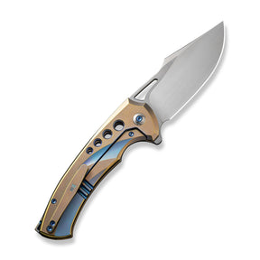 WE KNIFE WE23051-4 Swiftfin (Golden/ Blue Titanium Handle)