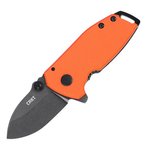 CRKT 2486 Squid Compact Folding Knife (Orange G10 and Stainless Steel Handle)