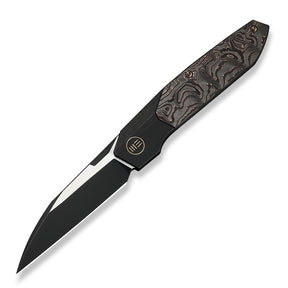 WE KNIFE WE24007-1 Brr15 (Black Ti Handle With Copper Foil CF Inlay)