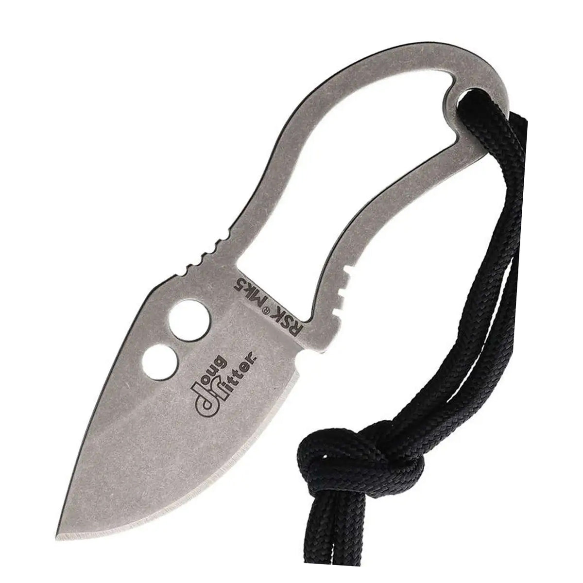 CRKT Doug Ritter RSK MK5 Survival Fixed Blade Knife (DRMK5 Stonewash Gray)