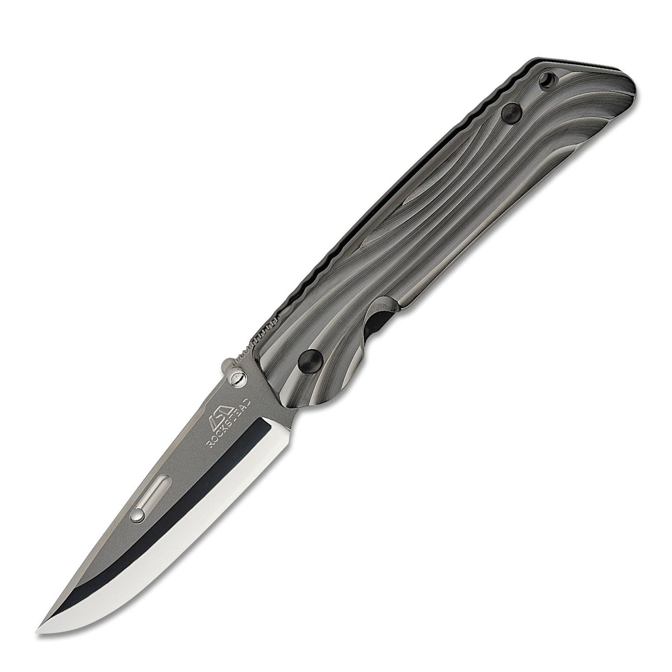 Rockstead HIGO II TI-ZDP (S) Folding Knife (Shiny DLC Titanium Handle)