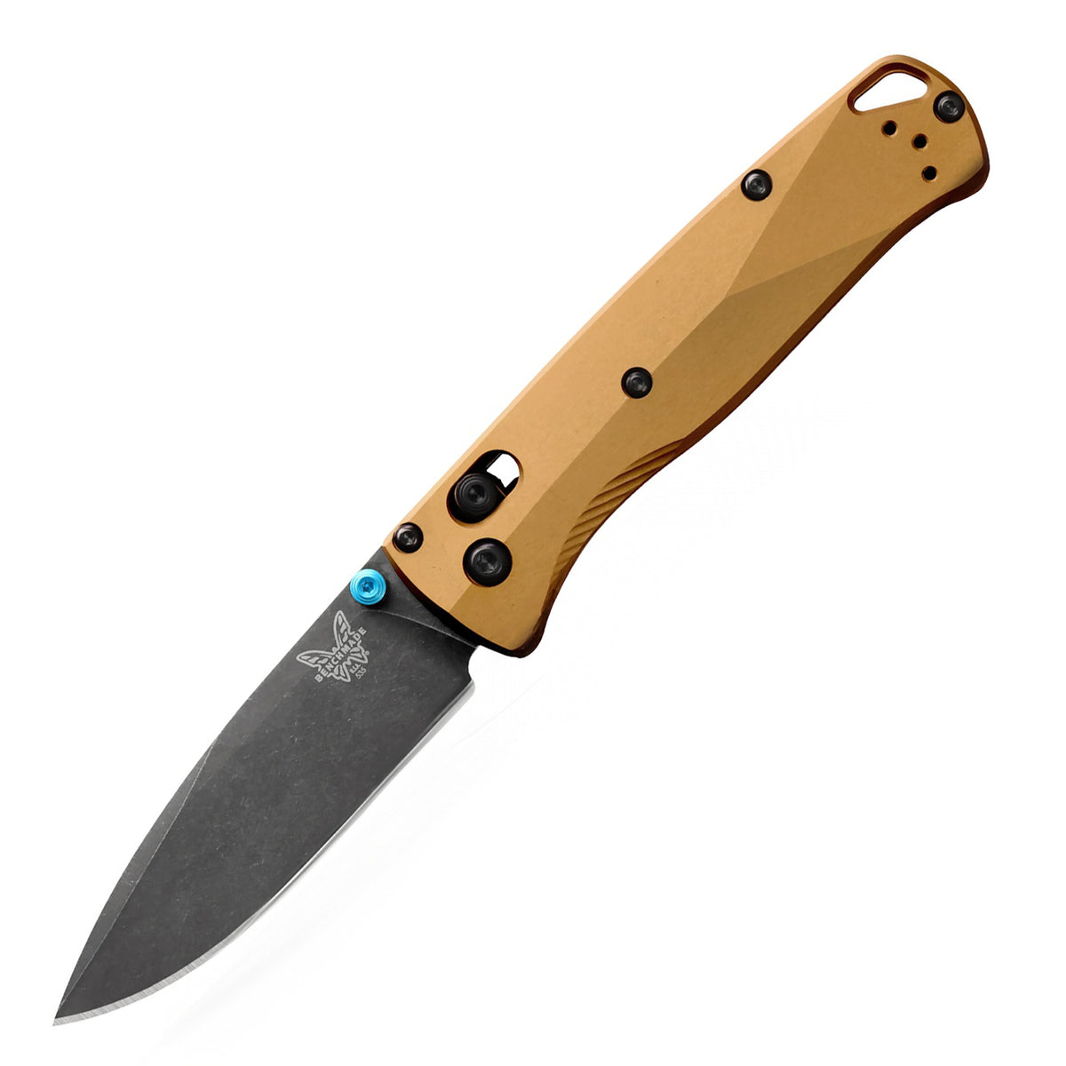 Benchmade 535BK-07 Bugout Folding Knife (Burnt Brass Aluminum Handle)