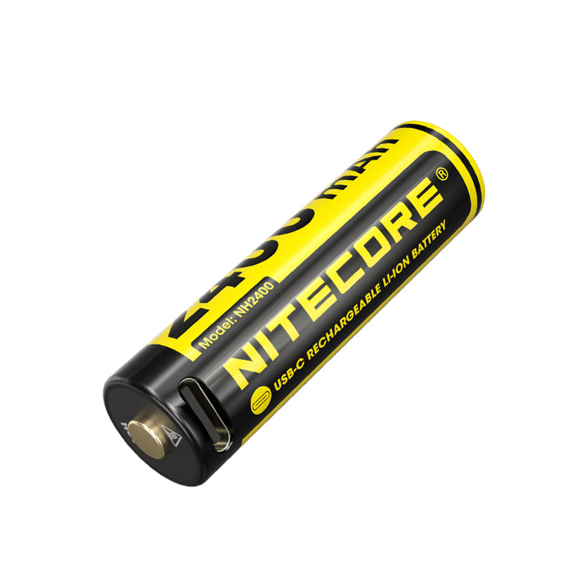 Nitecore Battery NH2400 2400mAh USB-C Rechargeable AA Battery (4pc Pack)