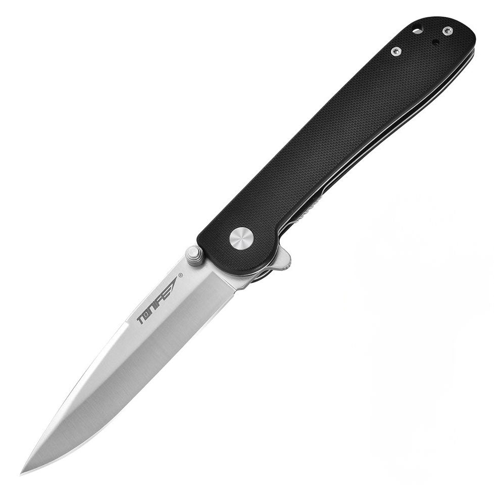 Tonife CKT9182BK-S Guiding Star Folding Knife (Black G10 Handle)