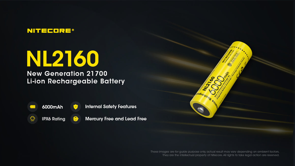 Nitecore Battery 21700 NL2160