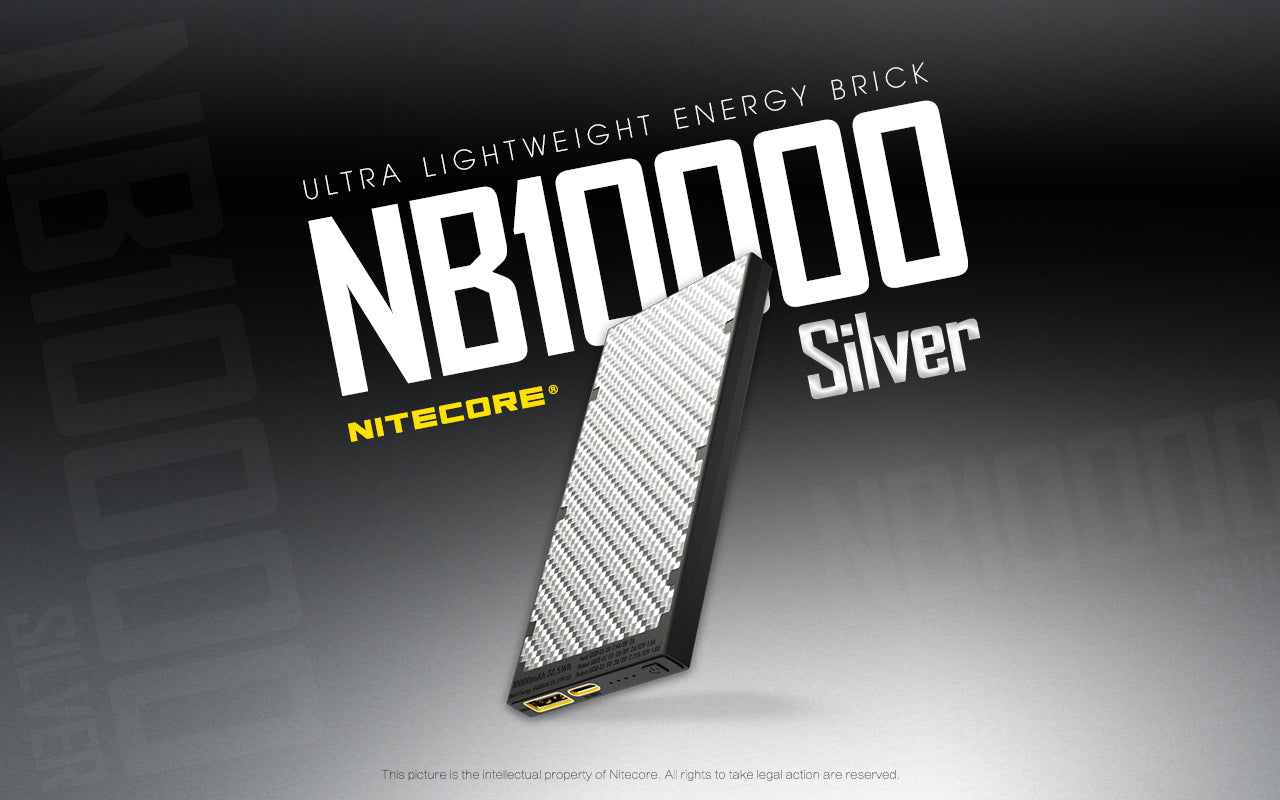 Nitecore NB10000 Gen II Silver Power Bank