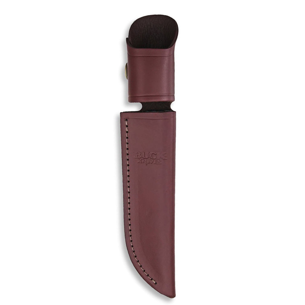 Buck 119 Belt Sheath (Burgundy Leather)
