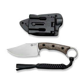 Civivi C20059B-2 Midwatch Fixed Blade (Brown Burlap Micarta Handle)