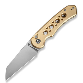 Civivi C24067-3 Pragma Prime Folding Knife (Champagne Milled Aluminum Handle)