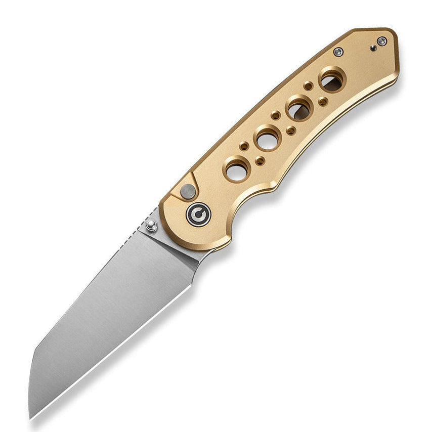 Civivi C24067-3 Pragma Prime Folding Knife (Champagne Milled Aluminum Handle)