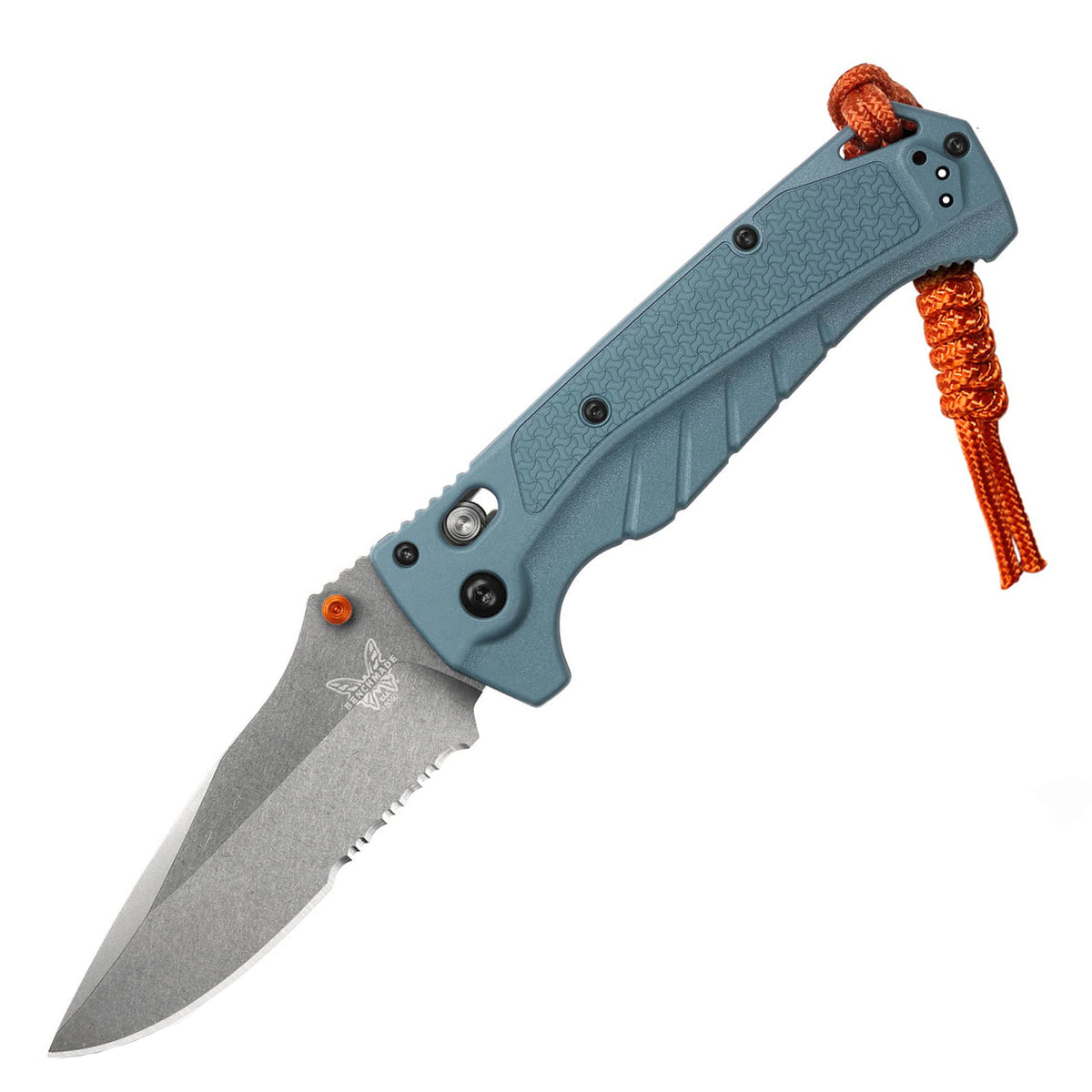 Benchmade 18065S Water Mini Adira Folding Knife (Depth Blue Grivory Handle)