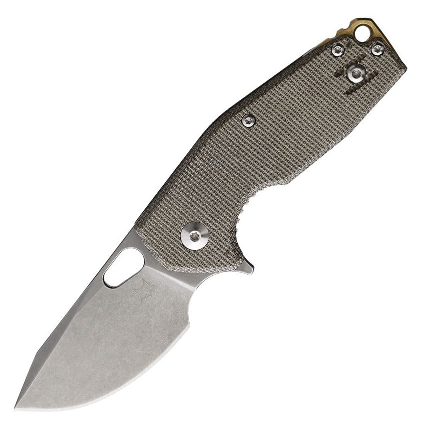 Fox Suru Linerlock M390 (OD Green Micarta Handle)