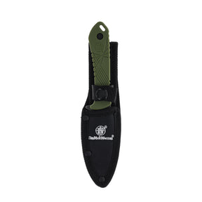 Smith & Wesson HRT Black Fixed Blade (OD Green Synthetic Handle)
