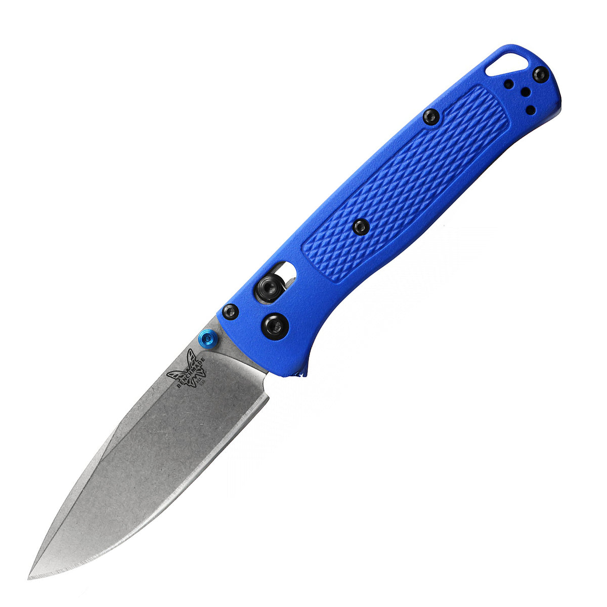Benchmade 535 Bugout Folding Knife (Blue Grivory Handle)