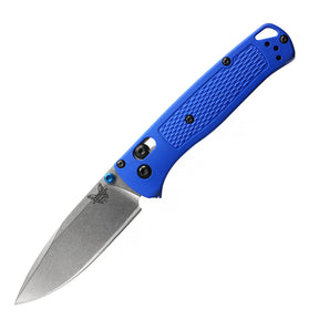 Benchmade 535 Bugout Folding Knife (Blue Grivory Handle)