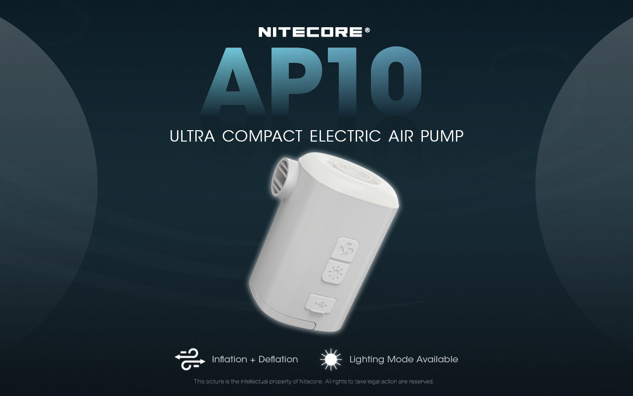 Nitecore AP10 Ultra Compact Electric Air Pump