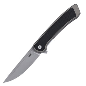CRKT 7077 Q Compact Folding Knife (Gray Aluminum Handle)