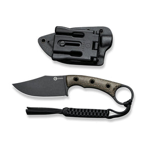 Civivi C20059B-3 Midwatch Fixed Blade (Green Burlap Micarta Handle)