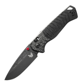 Benchmade 593BK-01 PSK Folding Knife (Milled Black G10 Handle with Carbon Fiber Bolster)