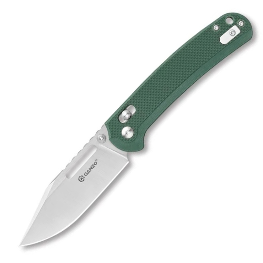 Ganzo G768-GB Axis Lock Folding Knife (Green G10 Handle)