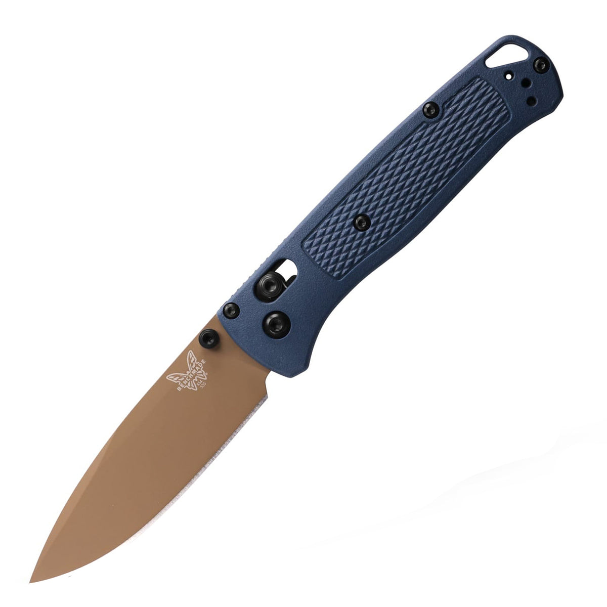 Benchmade 535FE-05 Bugout Folding Knife (Crater Blue Grivory® Handle)