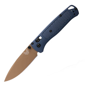 Benchmade 535FE-05 Bugout Folding Knife (Crater Blue Grivory® Handle)