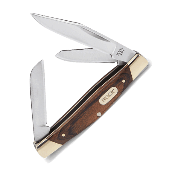 Buck 373 Trio Folding Knife (Burlwood)