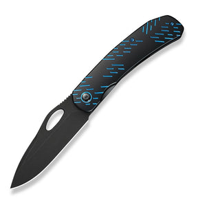 WE KNIFE WE23096B-2 Inmate (Black Titanium Handle with Blue Raindrop)