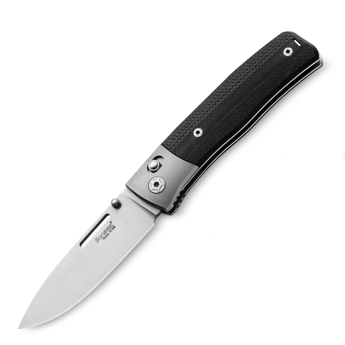 LionSteel NiNi Folding Knife (Black G10 Handle)