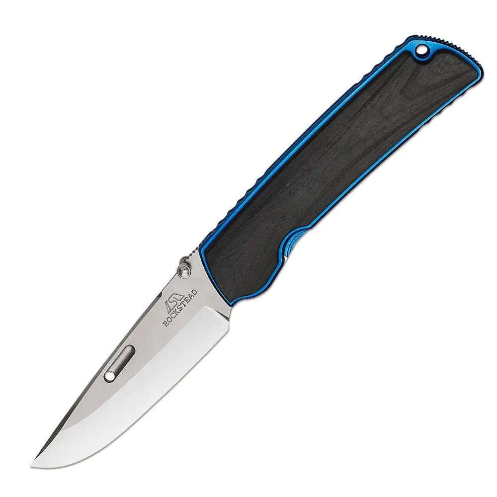 Rockstead HIGO II X-CF-ZDP (BL) Folding Knife (Carbon Fiber Handle)
