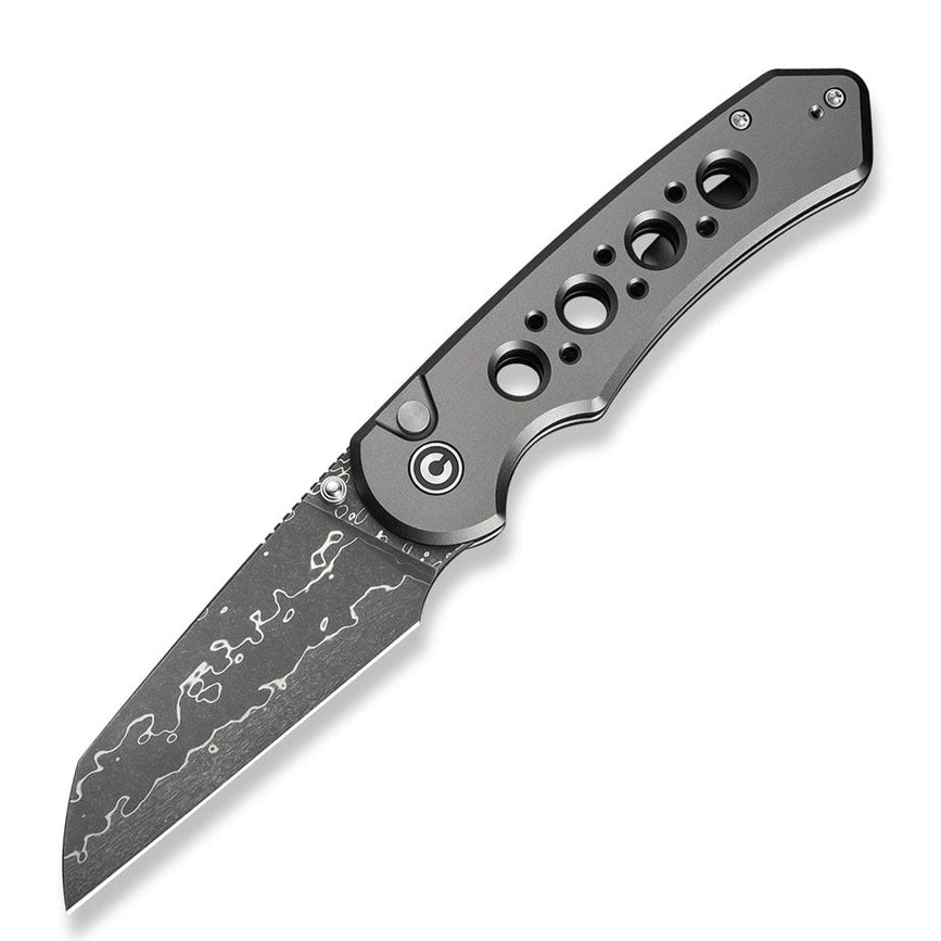 Civivi C24067-DS1 Pragma Prime Folding Knife (Gray Milled Aluminum Handle)