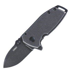 CRKT 2485K Squid Compact Folding Knife (Black Stainless Steel Handle)