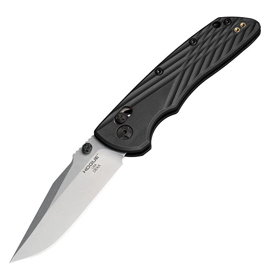 Hogue Deka MagnaCut Folding Knife (Black Polymer Handle)