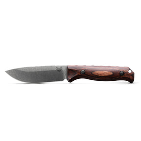Benchmade 15002 Saddle Mountain Fixed Blade (Stabilized Wood Handle)