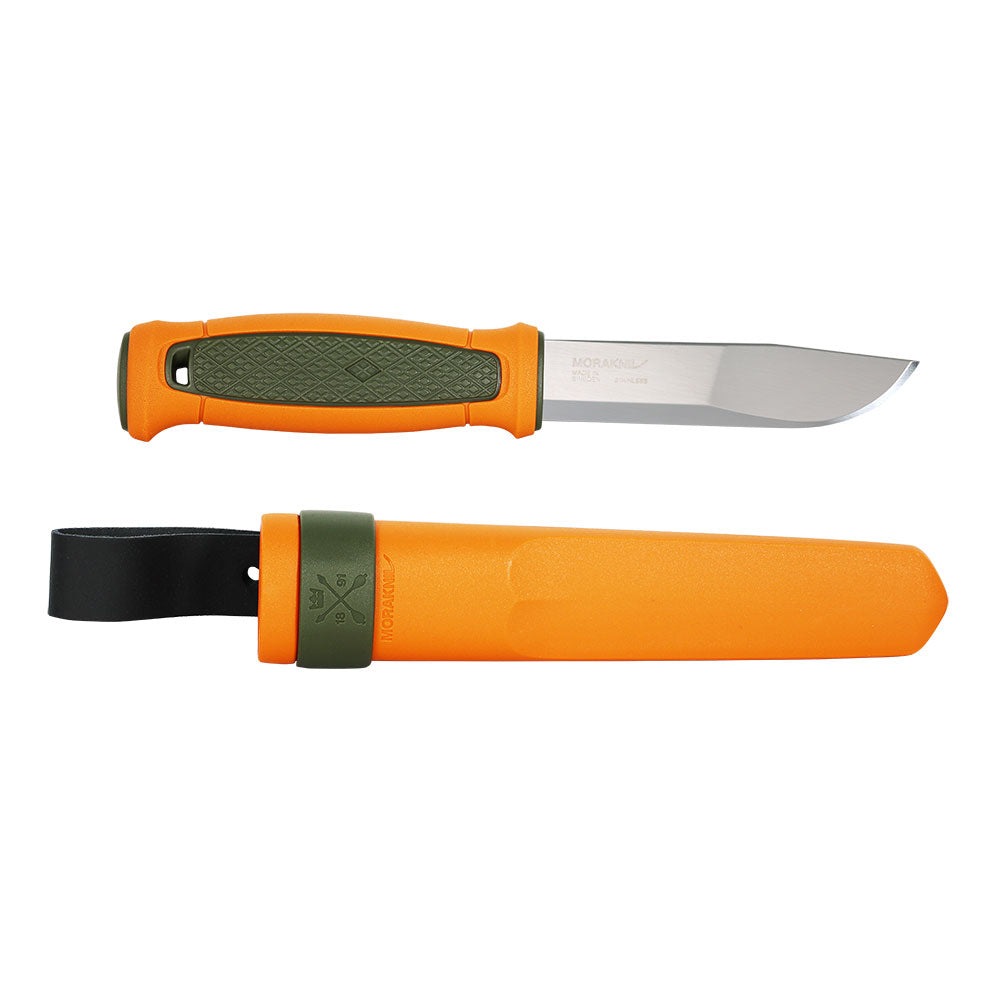 Morakniv Kansbol (S) Outdoor Bushcraft Knife (Burnt Orange Olive Green)