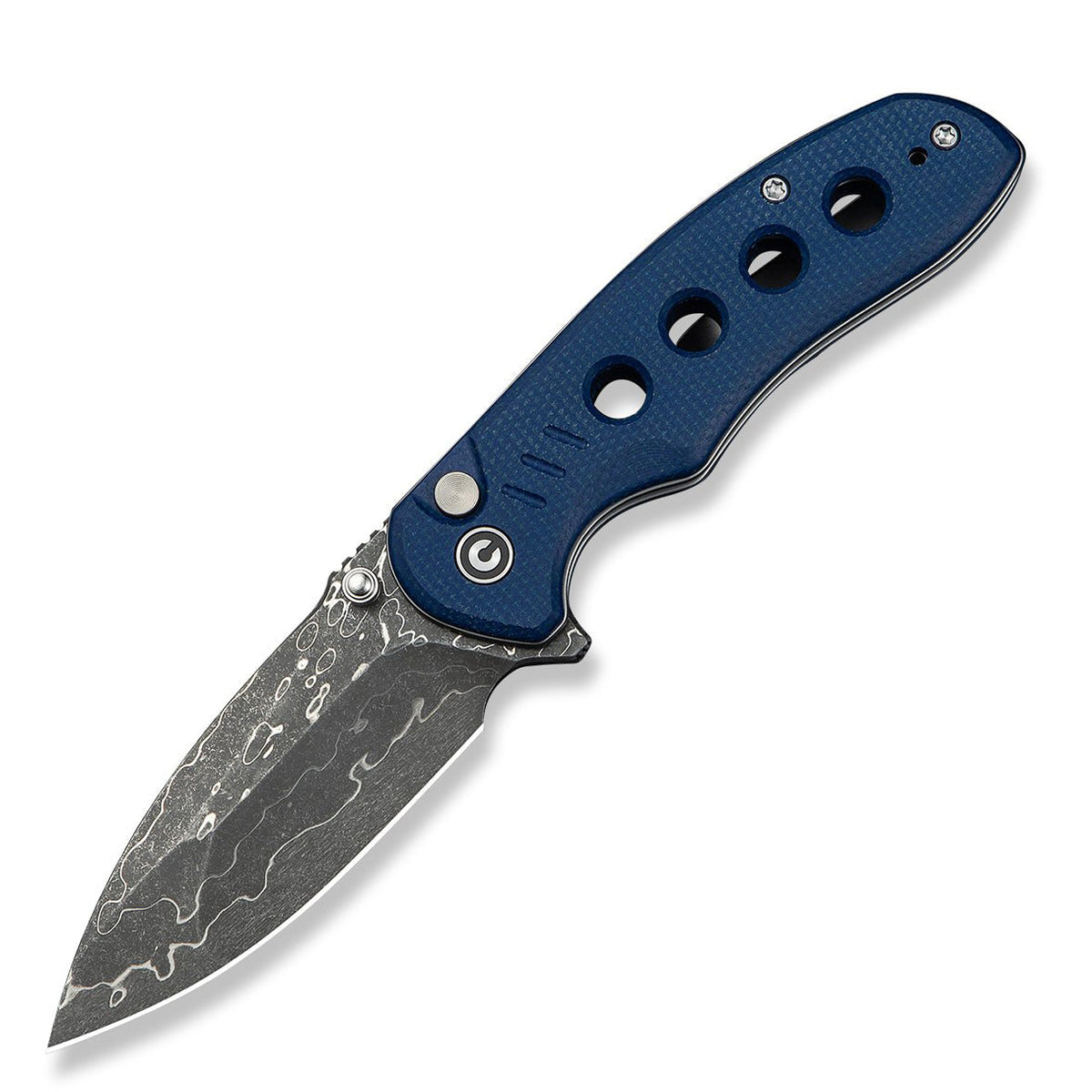 Civivi C23085B-DS1 Triptych Folding Knife (Milled Blue Canvas Micarta Handle)