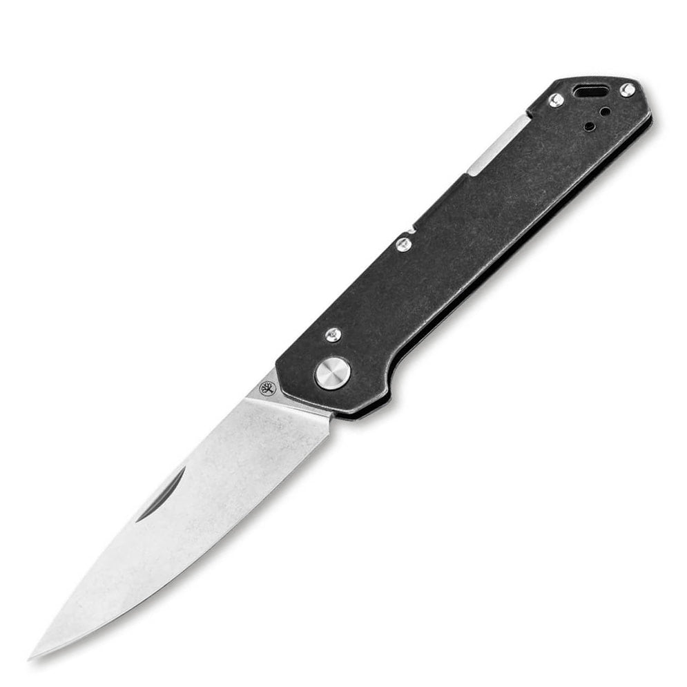 Boker Kihon Bifold 42A Folding Knife (Black Stainless Steel Handle)