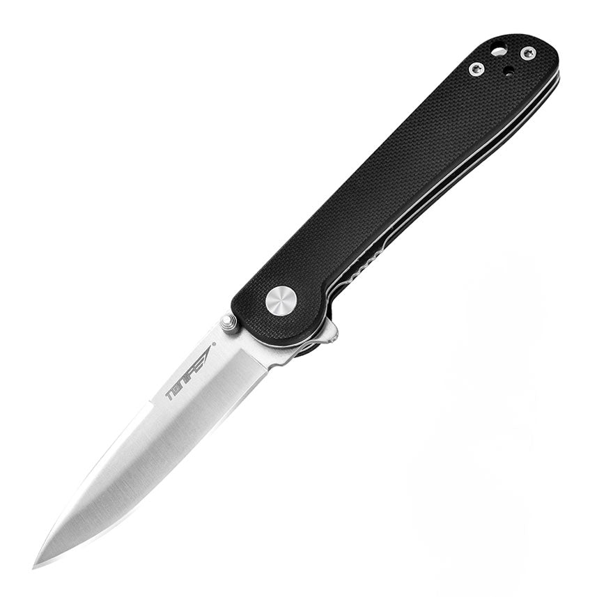 Tonife CKT9202BK-S Rising Star Folding Knife (Black G10 Handle)