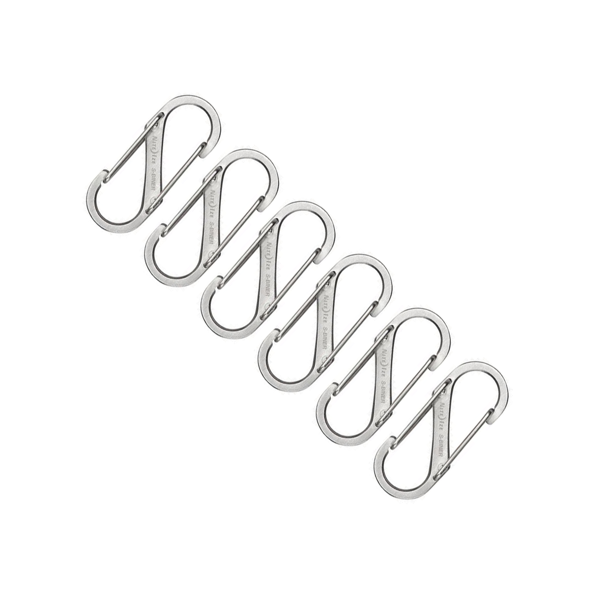 Nite Ize S-Biner Stainless Steel Dual #1 Carabiner (6 Pack)