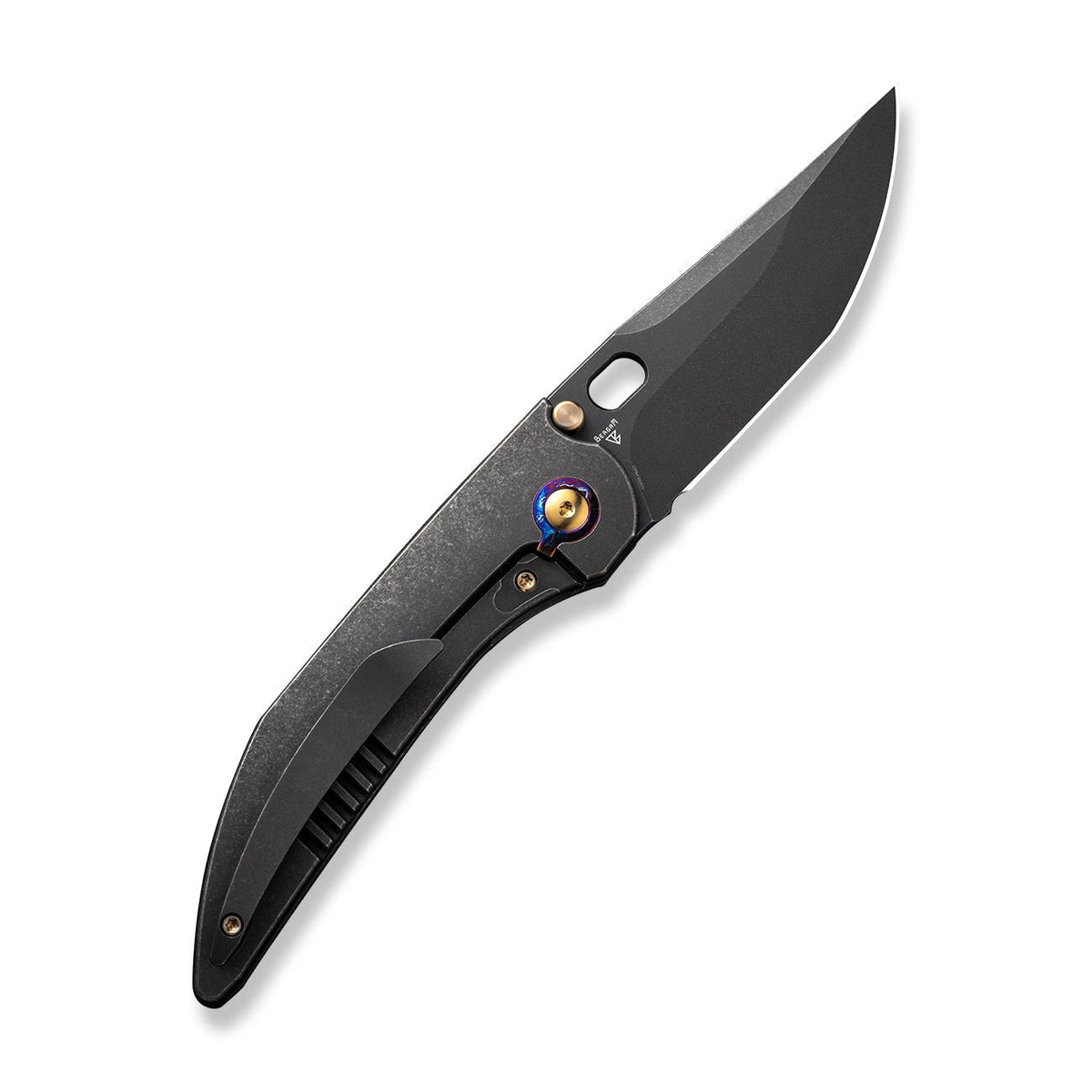 WE KNIFE WE23037-1 Attor (Black/ Golden Titanium Handle)