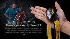 Nitecore UT27 Dual Beam Rechargeable Headlamp (Pro Package) (800 Lumens)