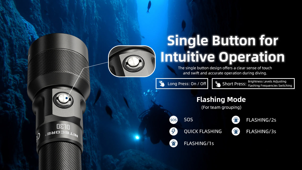 Nitecore DL30 Diving Flashlight (1100 Lumens)