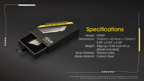 Nitecore NTK09 Titanium Utility EDC