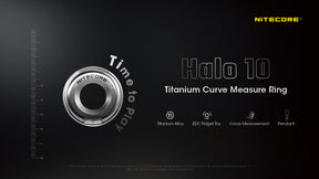 Nitecore Accessory Halo 10 Titanium Curve Measure Ring