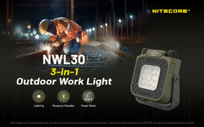 Nitecore NWL30 3-in-1 Rechargeable Work Light (3000 Lumens)