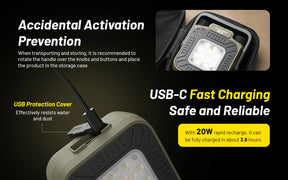 Nitecore NWL30 3-in-1 Rechargeable Work Light (3000 Lumens)