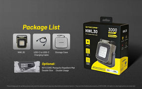 Nitecore NWL30 3-in-1 Rechargeable Work Light (3000 Lumens)
