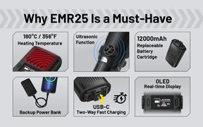 Nitecore EMR25 Rechargeable Mosquito Repeller & 12000mAh Power Bank