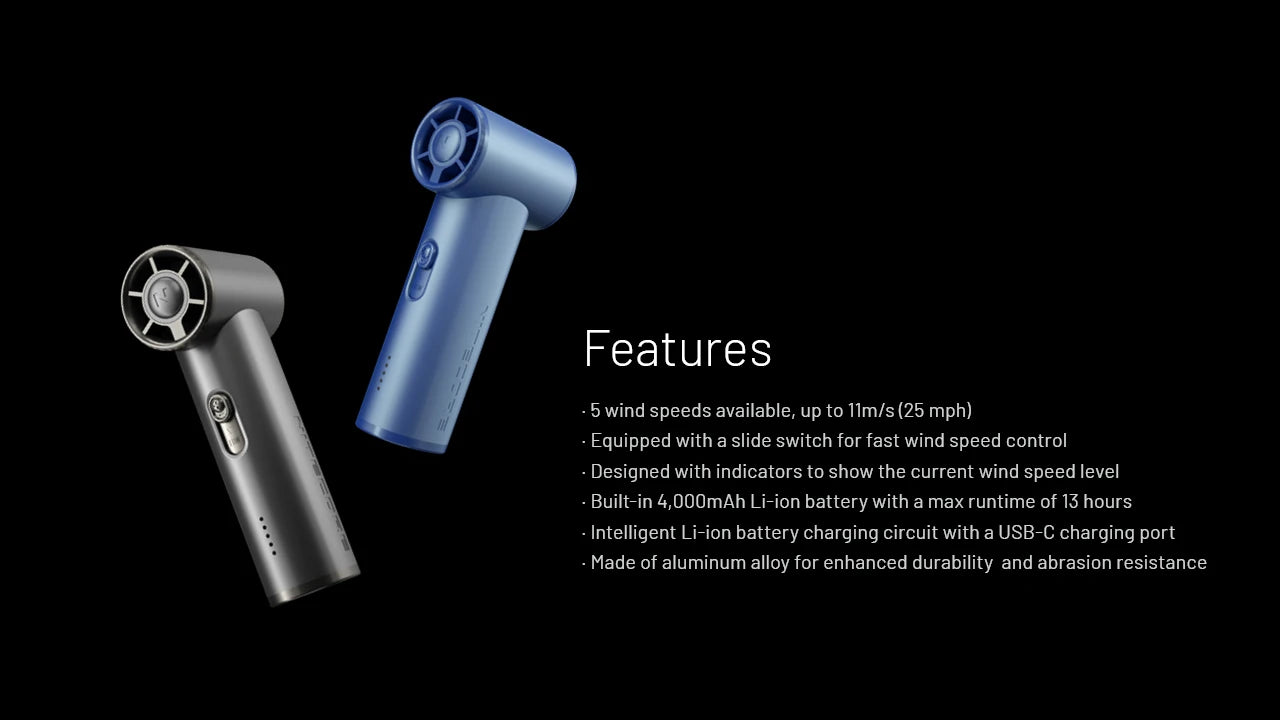Nitecore NEF01 Multipurpose Handheld Fan (2 Versions)