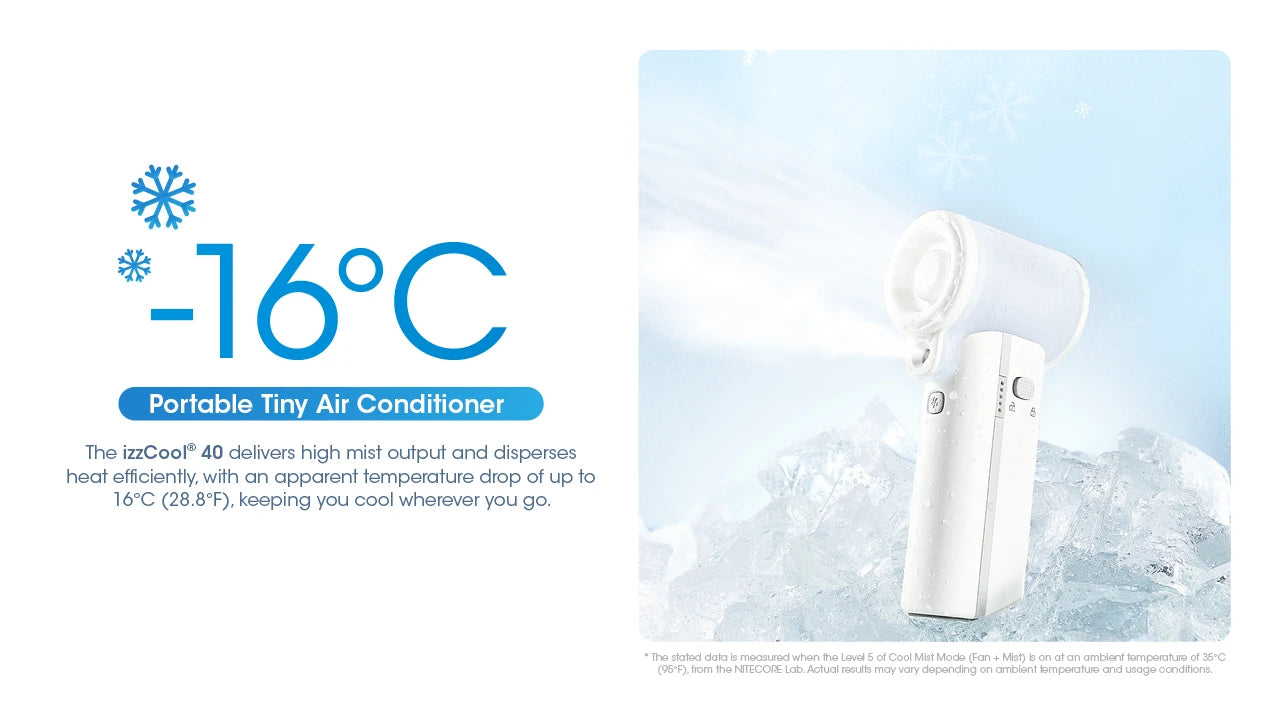 Nitecore izzCool 40 Portable Foldable Air Conditioner Fan